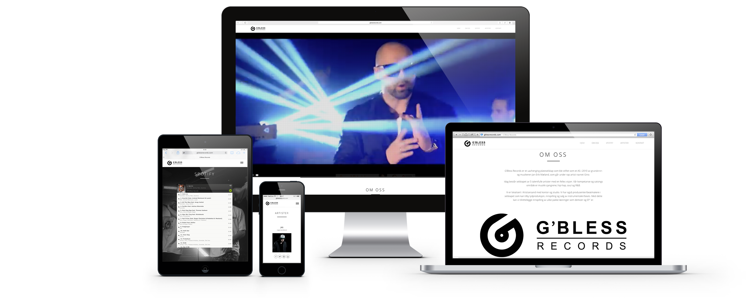 Gbless Records — device-mockup