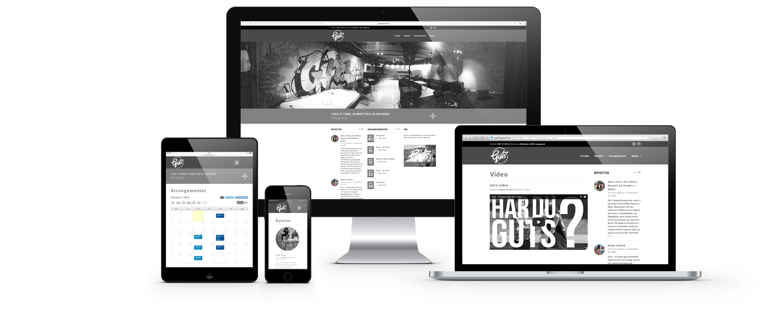 Guts Langesund — device-mockup