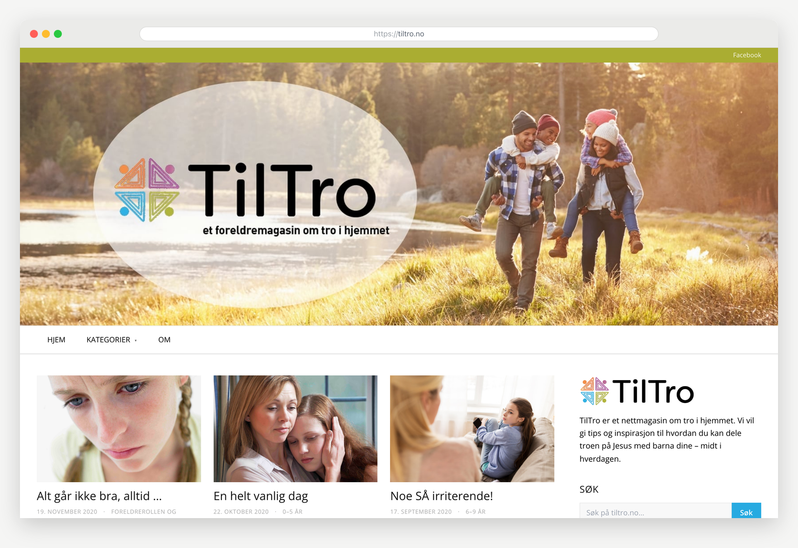 TilTro — på laptop og mobil